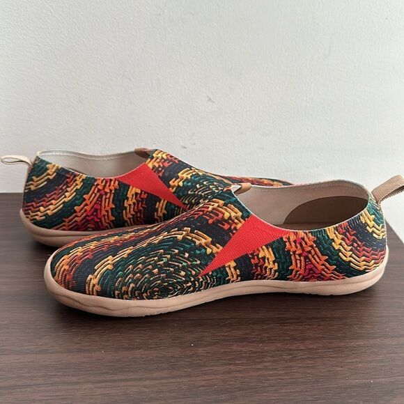 UIN Men\'s Casual Walking Travel Shoes Slip On Knitted Loafers Indian Soul Sz 9.5 main image 5